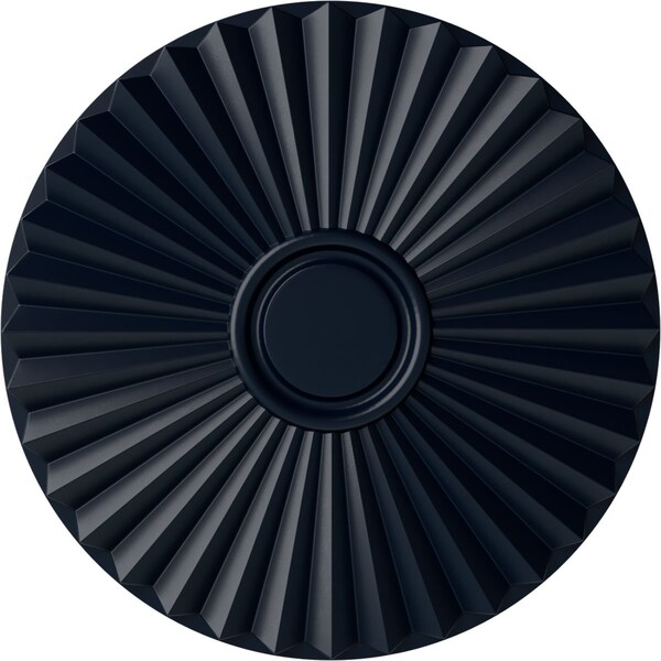 Ekena Millwork Shakuras Ceiling Medallion (For Canopies up to 5"), Hand-Painted Midnight Dream, 19 3/4"OD x 1 3/8"P CM20SHMDF - main